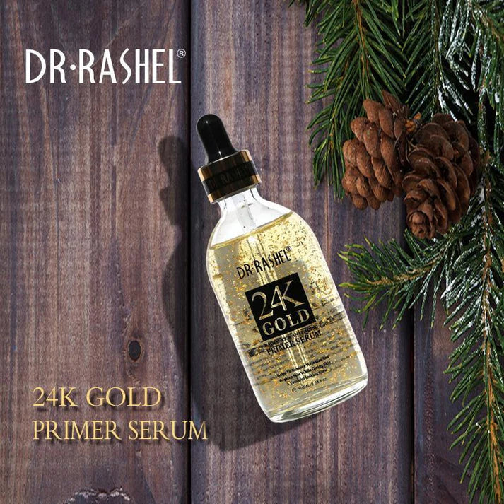 Dr.Rashel 24K Gold Radiance & Anti Aging Primer Serum - 100ml | Glow & Youthful Skin